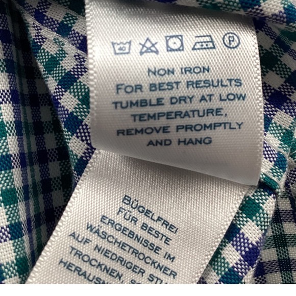 Charles Tyrwhitt‎ Mens Classic Fit Non Iron Gingham Dress Shirt XL - Picture 5 of 7
